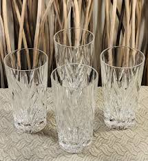 Vintage Gorham Crystal Highball Glasses: Star Blossom ...