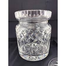 Waterford-Style Crystal Biscuit Jar | Chairish