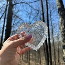 Vintage Gorham Lead Crystal Heart Shaped Trinket Box Ribbed Pattern Jewelry - Etsy