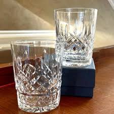 PAIR OF Waterford Crystal Lismore Double Old Fashioned Cocktail Glasses 12 Oz.; Waterford Lismore - Etsy