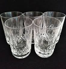 Set of 5 Waterford Lismore Pattern Highball Tumbler Glasses ...