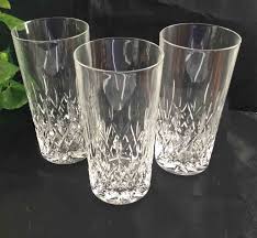Galway Irish Crystal Highball Glasses - Longford Pattern ...
