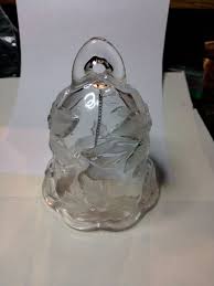Vintage MIKASA Bell Ornament Heavy glass bell with ...