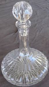 Vintage Solid Crystal Decanter with Solid Crystal Stopper ...