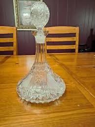 Vintage Crystal Ships Decanter With Stopper | eBay