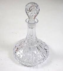 Glass Decanter With Topper Wedge Cuts Home Bar Whiskey Ships ...
