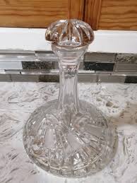 A Lovely Vintage Cut Crystal Ship Decanter With Stopper. - Etsy