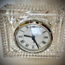 Vintage Waterford Crystal Mantle Clock Ireland Glass Time Piece Excellent Condition Lover Antiques and Vintage - Etsy