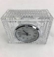Sold at Auction: Waterford Crystal Desk Clock