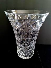 Large Waterford Cut Crystal Flared Vase Mastercraft 594-600 ...