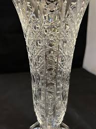 LEAD CRYSTAL D'argues Vase, 10 1/2 Inches Tall, 4 3/4 Inches ...