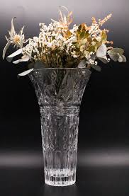 VASE Transparent Vintage Pressed Molded Glass - Etsy