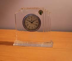 Waterford Crystal Metropolitan Mantle Clock Art Deco - Etsy