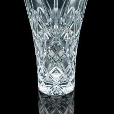 Tall Vintage Display Vase, English, Cut Crystal Glass ...