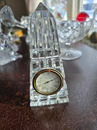 Waterford Crystal Obelisk Clock Like new | Mercari