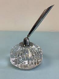 Waterford Crystal Pen Holder w/o Pen 2 3/4” Diameter | eBay