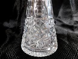 1970s Cut Crystal Decanter | Chairish
