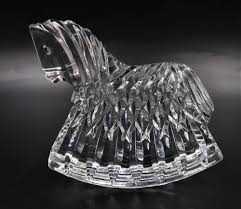 Sold at Auction: WATERFORD CRYSTAL ROCKING HORSE