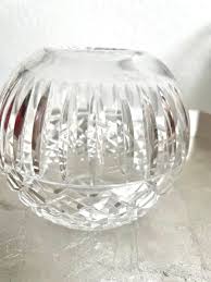 WATERFORD CRYSTAL , BEAUTIFUL ROUND ROSE BOWL VASE | eBay