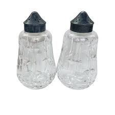 Vintage Waterford Crystal Salt and Pepper Shakers EPNS Lids – The Stand Alone