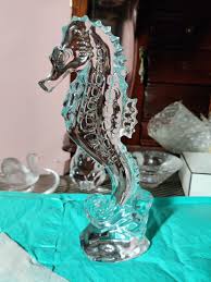 WATERFORD Crystal Seahorse Figurine 7