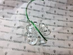 Waterford Crystal Clear Shamrock Tree Ornament | eBay