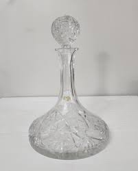 Violetta Hand Cut Lead Crystal Ships Decanter With Stopper ...