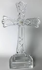 WATERFORD CLEAR CRYSTAL 8 INCH STANDING CROSS | eBay