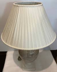 Porcelain Terracotta Table Lamp With Etro Decoration and Silk Lampshade - Etsy