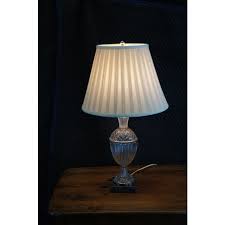 Vintage Hollywood Regency Crystal Marble Trophy Mantel Urn Table Lamp | Chairish