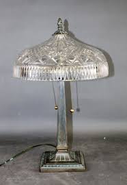 Lot - Waterford cut crystal "Beaumont" lamp