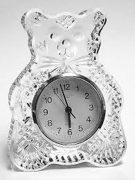 Clocks Teddy Bear Clock by Waterford Crystal | Replacements ...