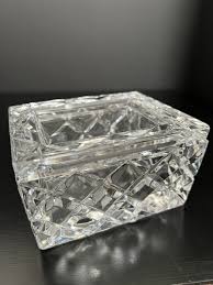 Rogaska Crystal Regal Covered Glass Box Jewelry Trinkets ...