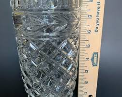 TOSCANY Clear Crystal Vase, Heavy 24% Lead Crystal, Handmade ...