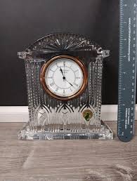 Vintage Waterford 7" Crystal Westminster Clock Mantel Desk ...