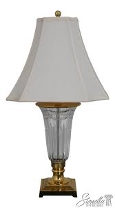 LF68079: WATERFORD Brass & Crystal Urn Table Lamp - Etsy