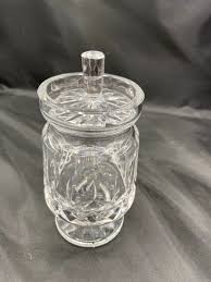 Waterford Crystal Lismore Jam /Jelly Footed Jar w/Lid acid ...
