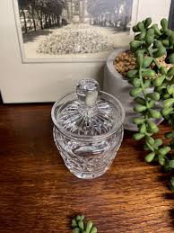 Vintage Cut Glass Honey Preserve Bowl With Lid - Etsy