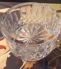 Vintage Waterford Cut Lead Crystal Bowl 17" Diameter Acid ...