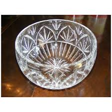 Large Crystal Centerpiece Bowl. For Sale at Ruby Lane
