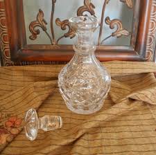 Waterford Glandore Crystal Decanter, Vintage Cut Glass ...