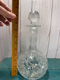 Antique Brilliant Cut Glass Decanter, Vintage Barware ...