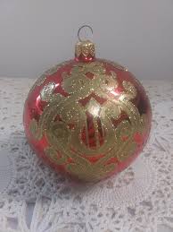 Vintage Christmas Ornament, Kurt Adler Polonaise Large Red ...