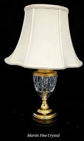 Waterford Crystal and Brass Medium Sized Table Lamp ...