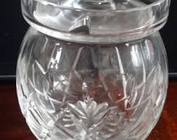 Beautiful Cut Glass Preserve/ Marmalade Jar - Etsy UK
