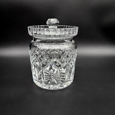Waterford Crystal Tobacco Jar Lismore Brilliant Cut Large Lidded Glass Container | eBay