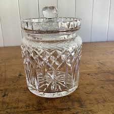 Vintage Waterford Crystal Lismore Lidded Biscuit Barrel Jar Canister Ireland - Etsy