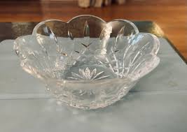 1990s Waterford Crystal Scalloped Bowl | Chairish