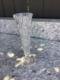 Vintage Handmade West Germany Vase Lead Crystal Narrow Vase ...