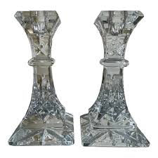 Vintage 1970's Waterford Crystal Candlesticks - a Pair | Chairish